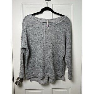Harmony Grey and Black Semi Sheer Knit Sweater - Women's Size M